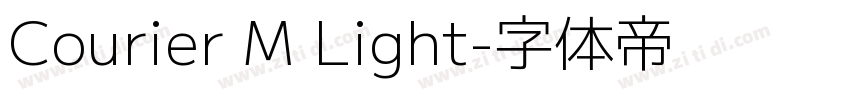 Courier M Light字体转换